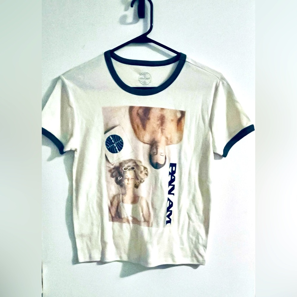 NWOT Pan Am Cropped Tee ~ Size Large